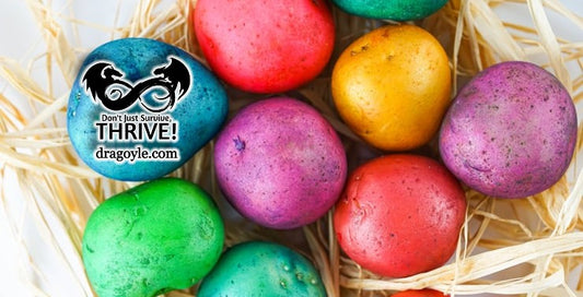 Easter Egg Potatoes because real eggs are too expensive