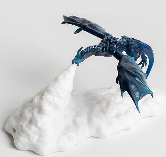 Bring fiery imagination to life with this 3D Printed Fire-breathing Dragon Lamp! Warm LED lights illuminate its intricate dragon design that breathes a realistic flame. Perfect for any fan of fantasy, this lamp provides a captivating light show that makes for a truly magical experience!