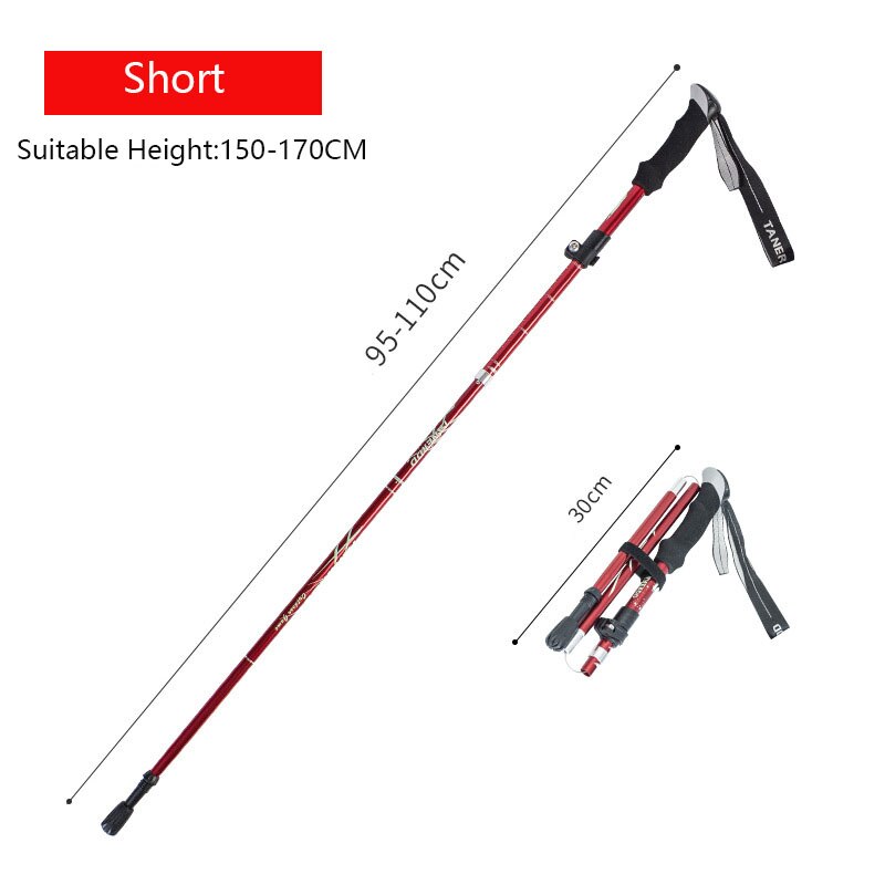 Experience stability and comfort on every step with the Ultralight Anti-Shock Telescopic Walking Stick. Designed to reduce impact and absorb shocks, this walking stick eases strain on your joints during long walks or hikes.