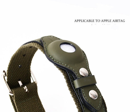 Protective Leather Airtag Cover Pet Collar. Keep your furry pal safe and secure with this luxurious cover that'll make them look paw-sitively good.