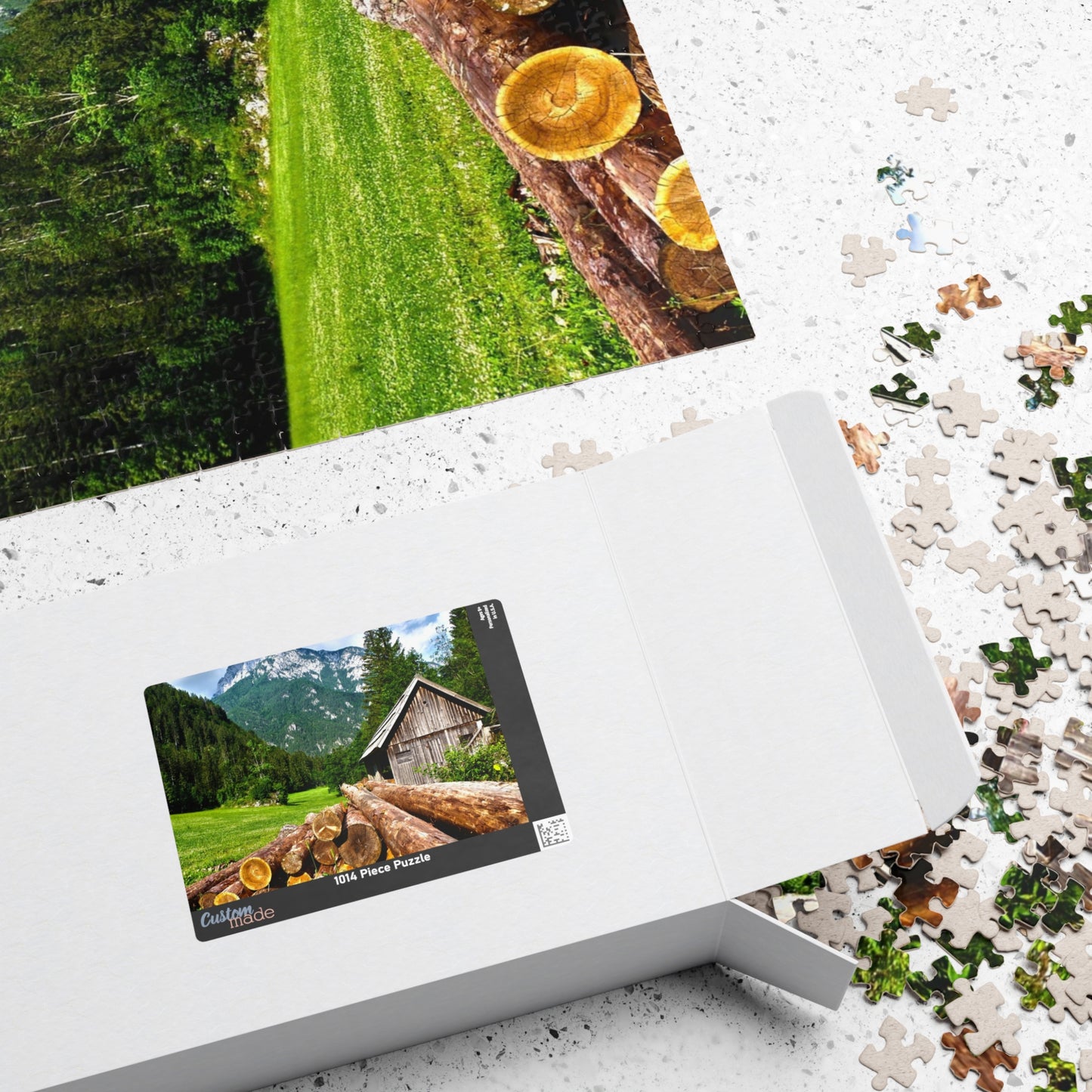 Experience the joys of the great outdoors with our Wood Cabin Mountains Puzzle. With 110-1014 pieces, this puzzle features a cozy wood cabin set against a stunning mountain backdrop. Made from high-quality materials, this puzzle is a perfect addition to any puzzle enthusiast's collection.
