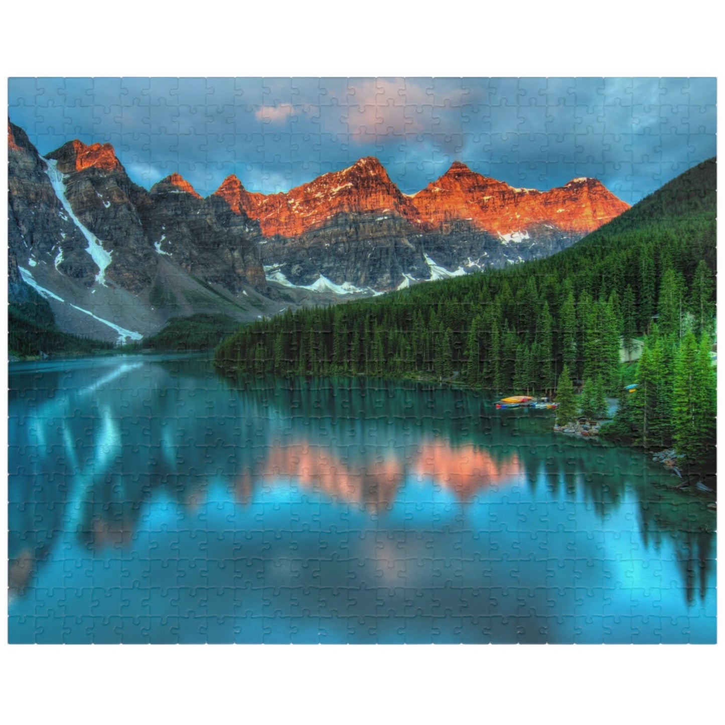 Discover the breathtaking beauty of nature with our Majestic Mountain Reflection Lake Puzzle. Create a stunning masterpiece with 110 to 1014 pieces, capturing the majestic mountains and peaceful reflection of the lake. A perfect blend of art and entertainment, this puzzle is sure to provide hours of relaxation and satisfaction.
