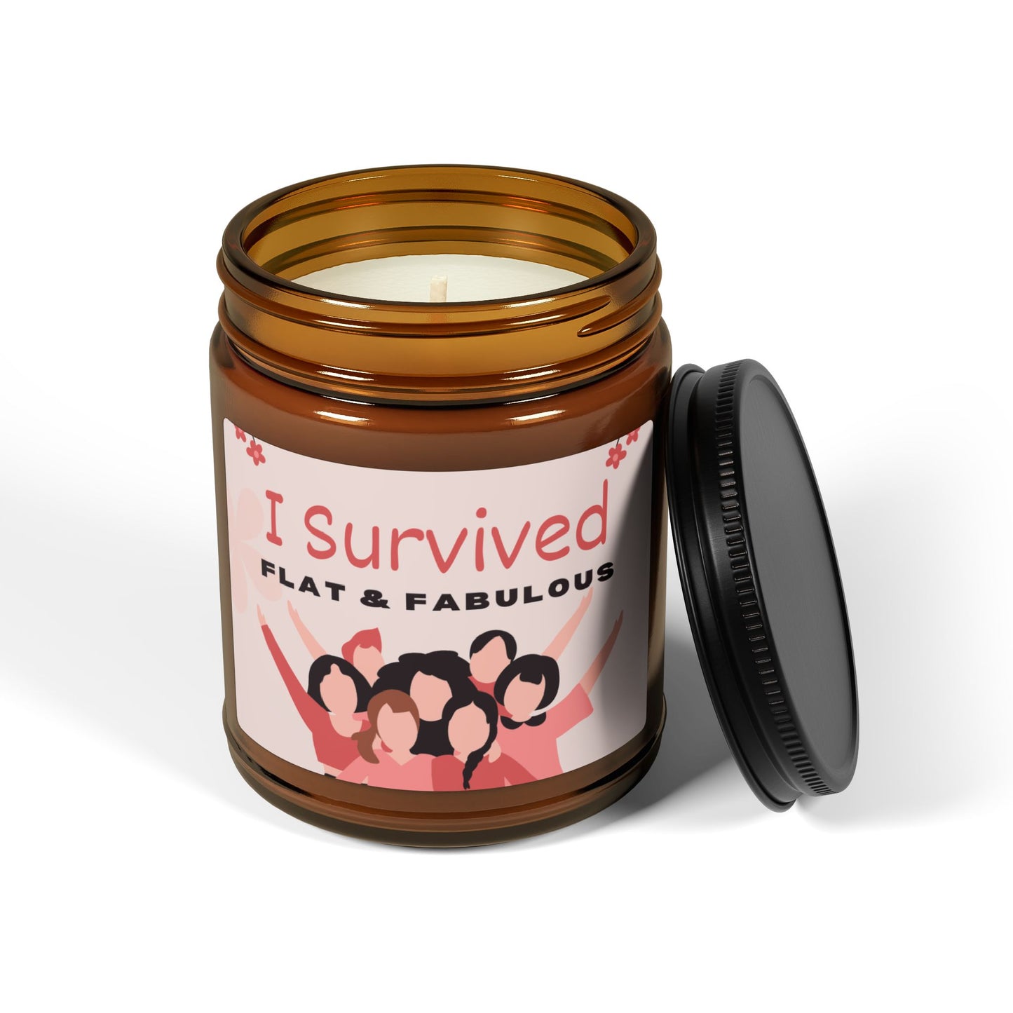 Find tranquil relaxation with I Survived Flat & Fabulous Scented Soy Candles. Filled with a calming scent and made from natural soy, these candles are perfect for unwinding after a stressful day. Let the gentle flicker of the flame melt your worries away.