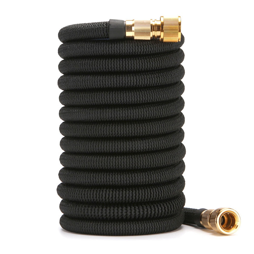The Expandable Flexible Water Hose with Spray Gun is a must-have for any garden. With the ability to quickly expand up to 3x its original length and a built-in spray gun, you can easily water plants and clean hard-to-reach spaces.