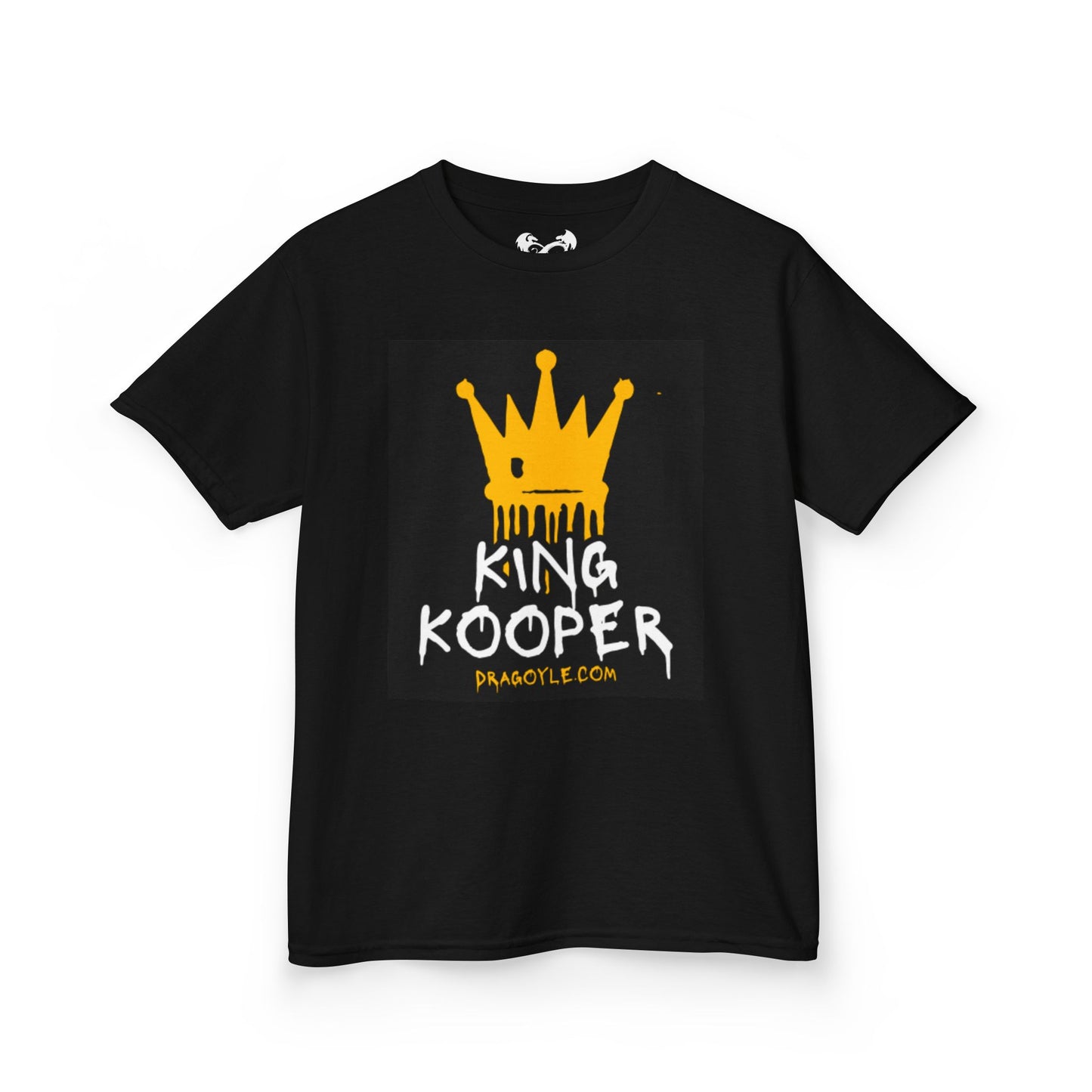 Kids Black Heavy Cotton™ Tee - King Kooper