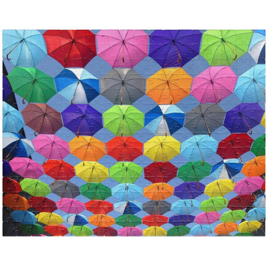 Piece together fun on rainy days with our quirky Colorful Umbrella's Puzzle! With 110 to 1014 pieces, this puzzle will keep you entertained for hours. Perfect for all ages, this colorful puzzle makes for a great addition to your rainy day activities.