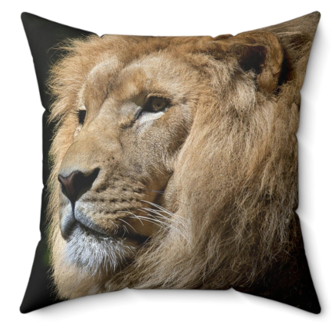 Bring the majestic beauty of the wild into your home with our Wildlife Lion & Eagle Throw Pillow. Featuring a stunning design of a lion and eagle, this throw pillow will add a touch of nature and inspiration to any room. Made with high-quality materials for ultimate comfort and durability.