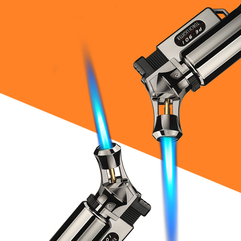 Discover the power of heat with this Powerful Metal Butane Lighter. This sleek lighter is made of durable metal, making it perfect for lighting up any situation with ease and convenience. Let the possibilities ignite with just the press of a button!