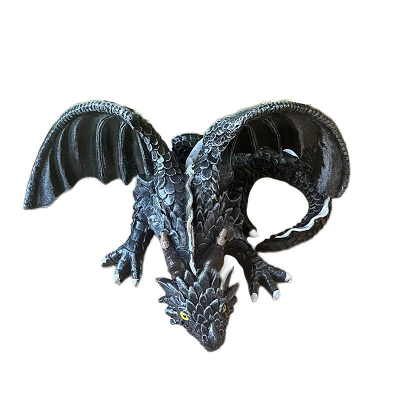 Transform your workspace into a realm of fantasy and wonder with our Winged Dragon Desktop Sculpture. Handcrafted with intricate details, this mythical creature adds a touch of magic to your surroundings. Let your imagination take flight with this inspiring and unique piece!