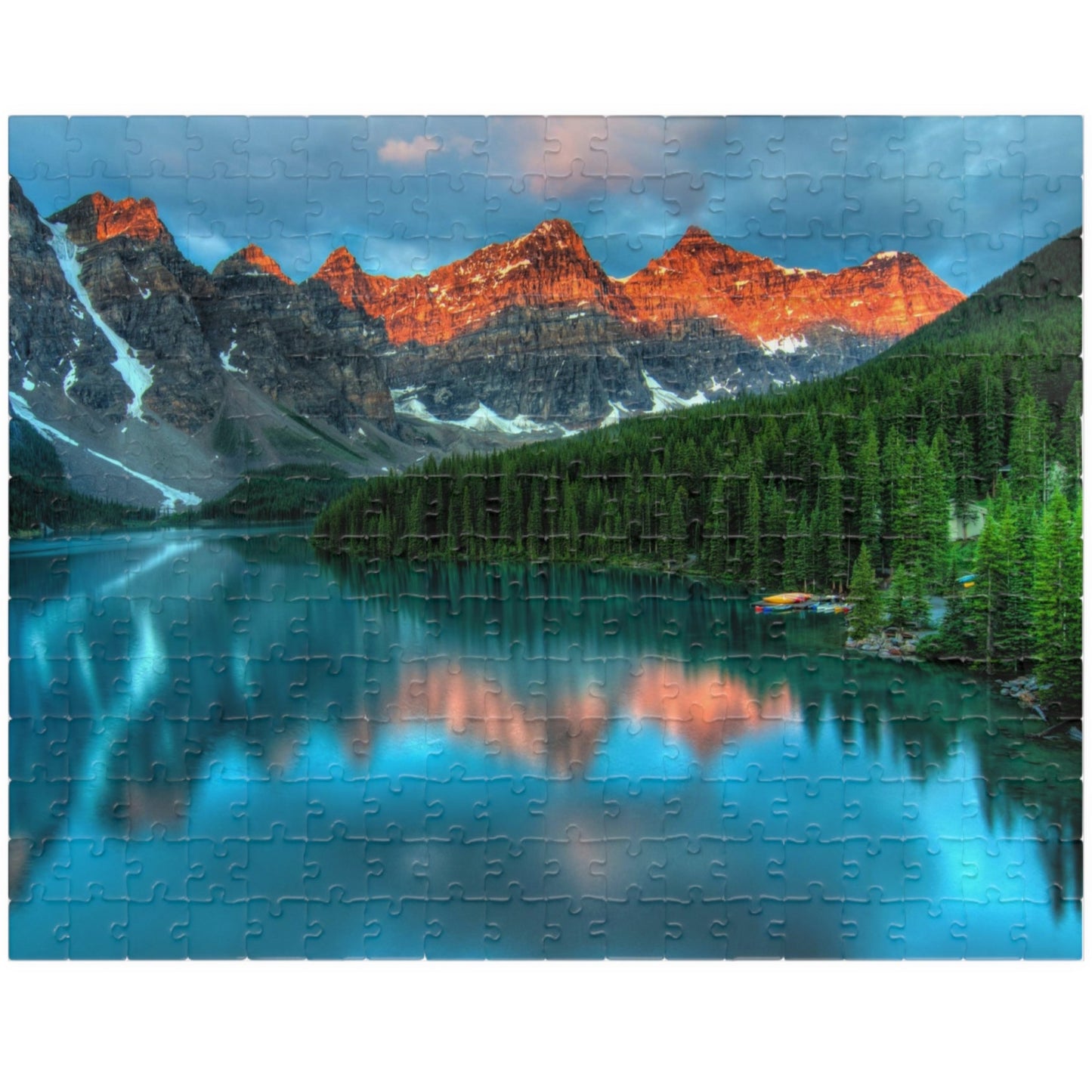 Discover the breathtaking beauty of nature with our Majestic Mountain Reflection Lake Puzzle. Create a stunning masterpiece with 110 to 1014 pieces, capturing the majestic mountains and peaceful reflection of the lake. A perfect blend of art and entertainment, this puzzle is sure to provide hours of relaxation and satisfaction.