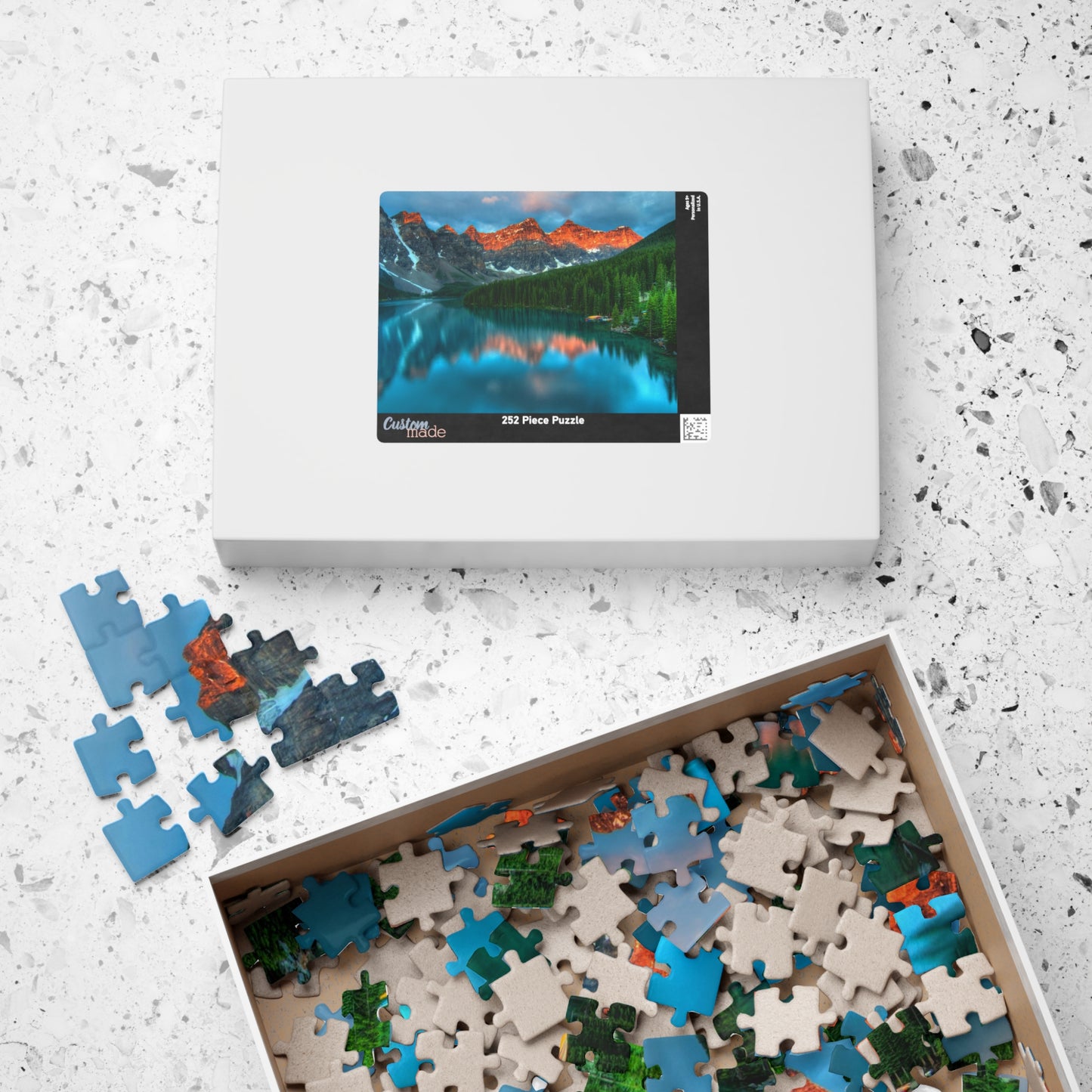 Discover the breathtaking beauty of nature with our Majestic Mountain Reflection Lake Puzzle. Create a stunning masterpiece with 110 to 1014 pieces, capturing the majestic mountains and peaceful reflection of the lake. A perfect blend of art and entertainment, this puzzle is sure to provide hours of relaxation and satisfaction.