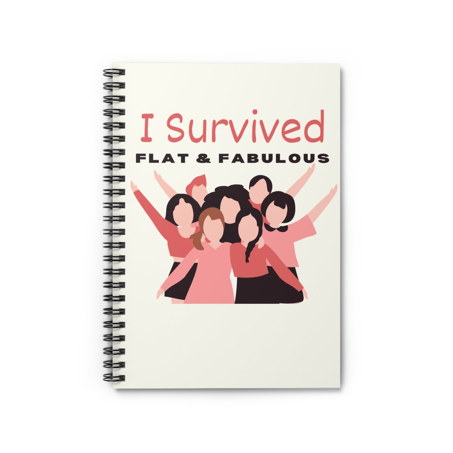 The I Survived Flat & Fabulous Spiral Journey Journal offers a compassionate space to document your healing and resilience. With its flat-laying spiral design, this journal makes writing comfortable and accessible, allowing you to capture your thoughts, milestones, and emotions throughout your recovery.