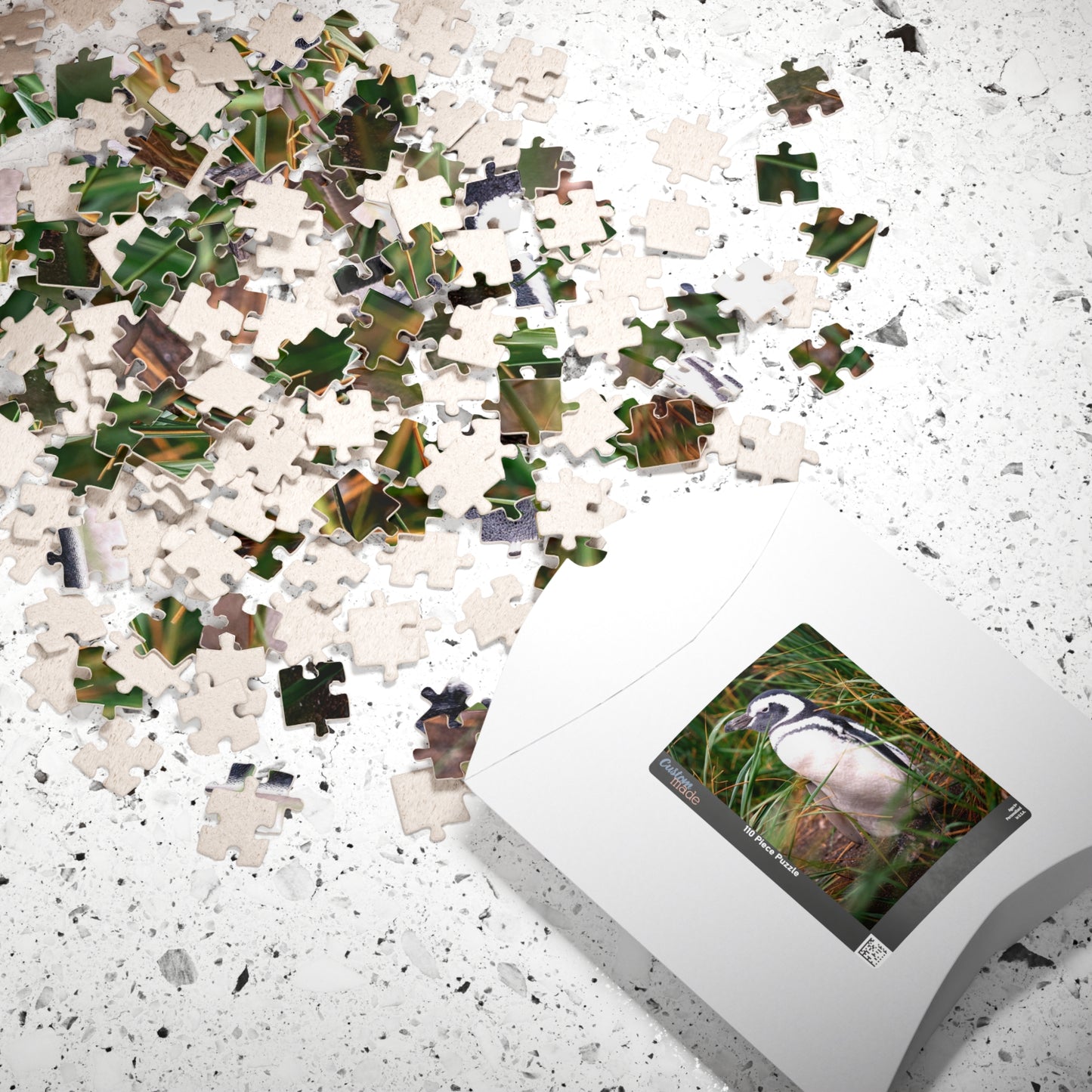 Get lost in the waddling world of our Penguin in The Reeds Puzzle! With 110 to 1014 pieces, this puzzle features a playful penguin hidden among the reeds. Unwind while piecing together this quirky and fun puzzle.