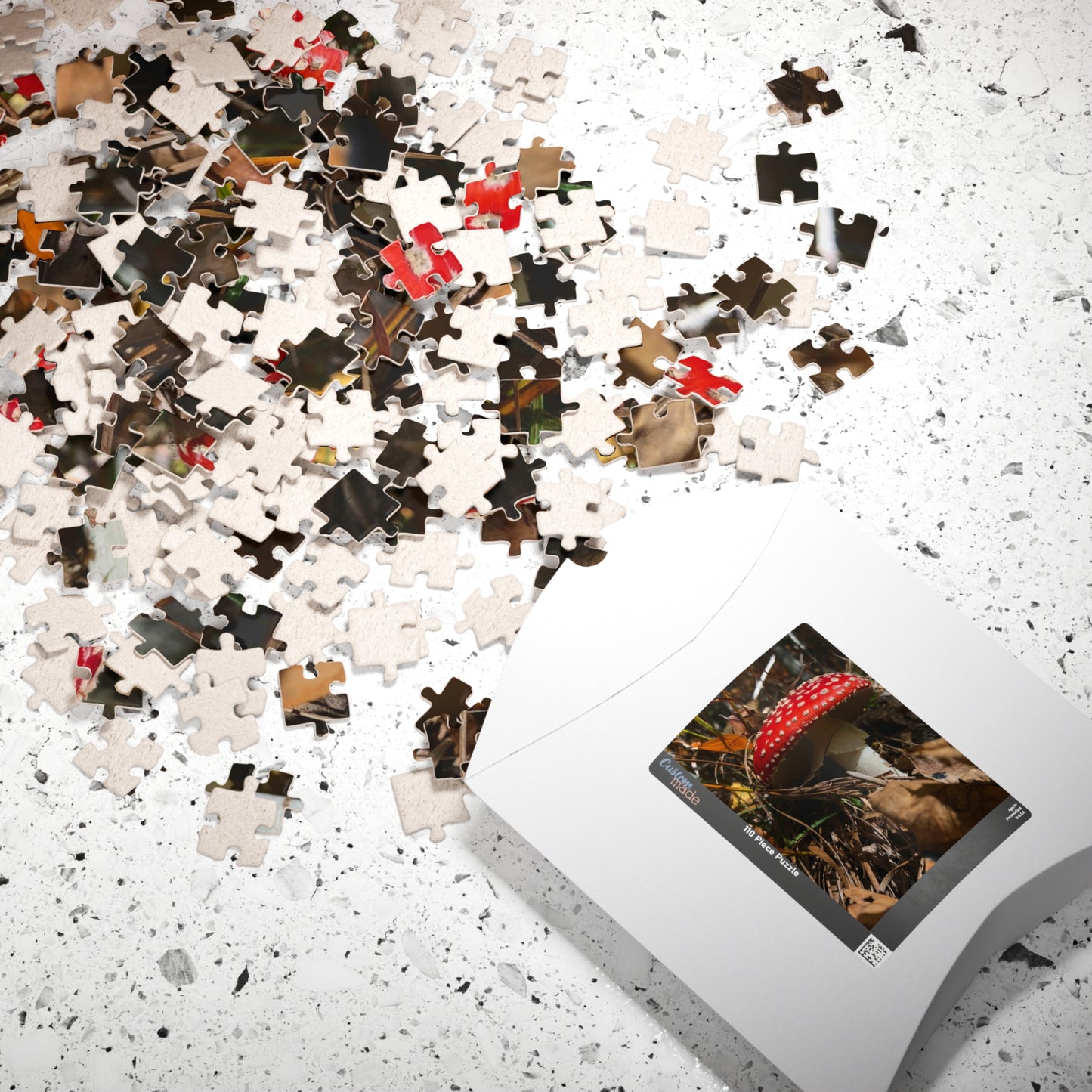 This Single Red Mushrooms Puzzle features a captivating image of vibrant mushrooms, ranging from 110 to 1014 pieces. With high-quality materials and intricate design, it offers a challenging yet satisfying puzzle-solving experience.