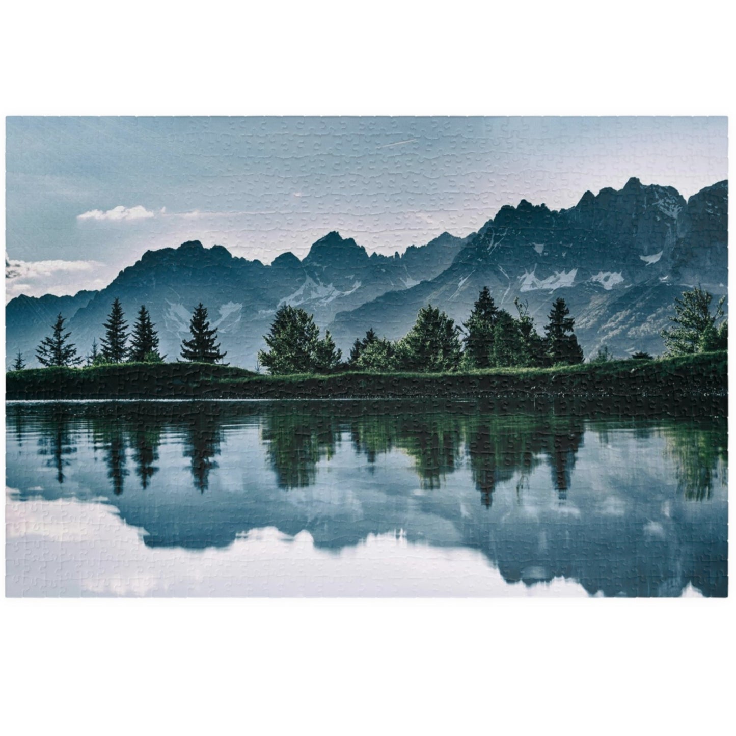 Unleash your inner artist with our Island of Trees Puzzle. This high-quality jigsaw puzzle, available in 110 to 1014 pieces, depicts a tranquil island surrounded by a lush forest. Take a break from the hustle and bustle of daily life and immerse yourself in the beauty of nature with this luxurious and exclusive puzzle.