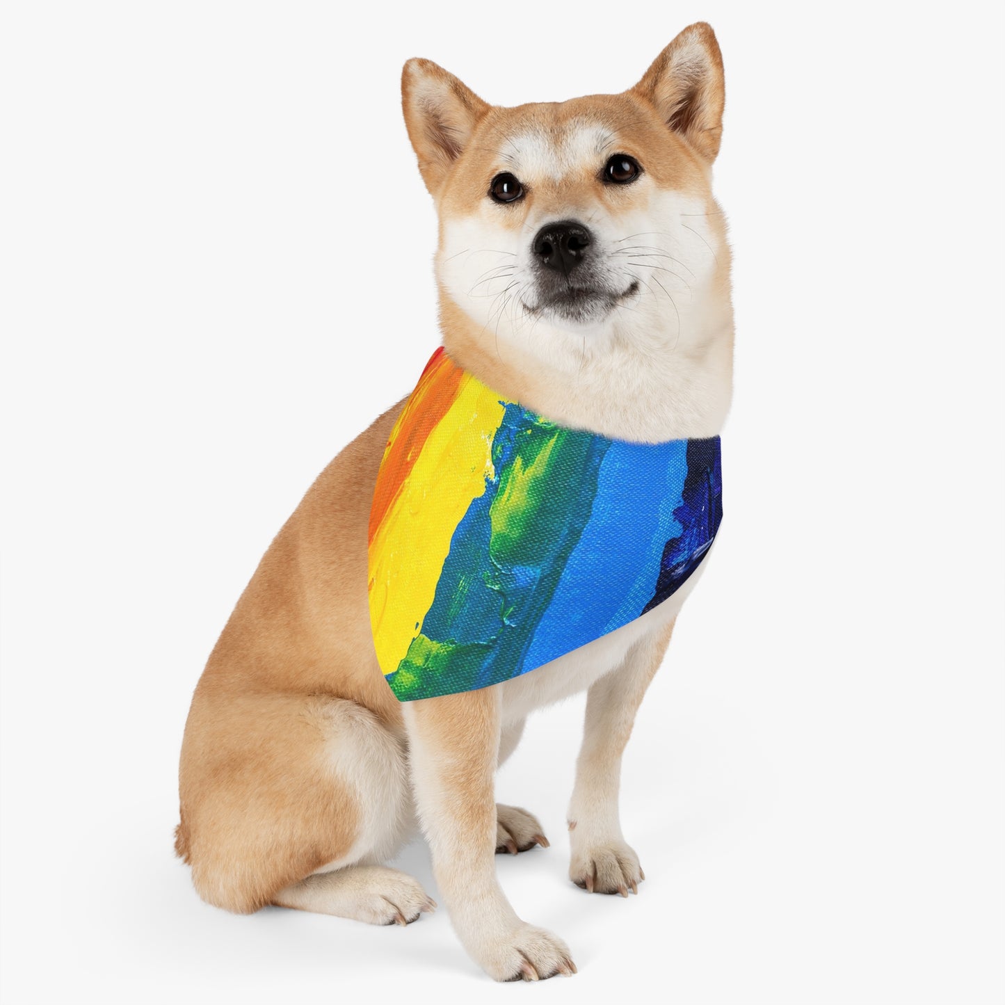 The pet bandana collar puts a fun spin on standard animal accessories. It is made of polyester duck fabric and is sublimation printable on one side. The bandana collar is available in three sizes to fit any pet.
