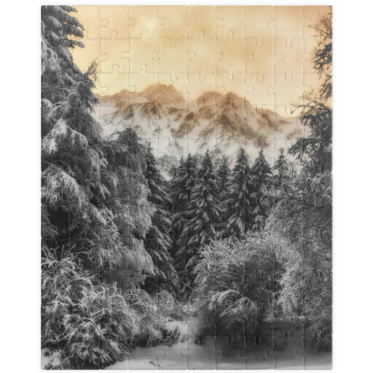 Escape into a magical winter wonderland with our Mystical Winter Mountains Puzzle. With 110 to 1014 pieces to assemble, this puzzle will offer hours of meditative relaxation and a sense of accomplishment once completed. Perfect for puzzle enthusiasts and those in need of a calming activity.