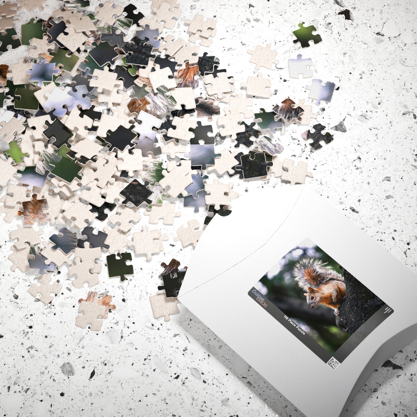 Get lost in nature with this playful Squirrel in The Park puzzle. With 110-1014 pieces, it's the perfect challenge for a lazy afternoon. Piece together this cute critter and enhance your puzzle skills.