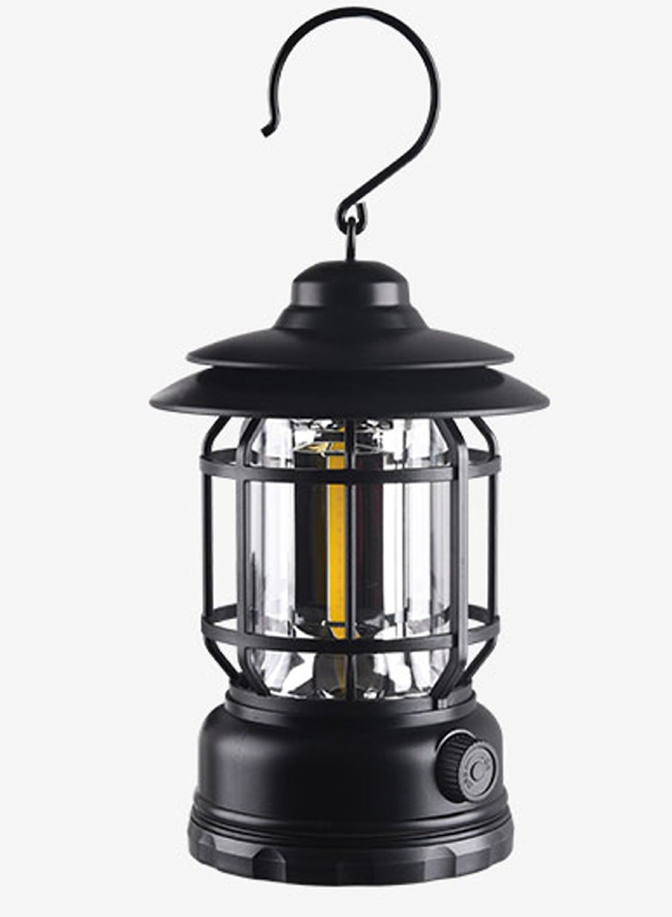 This retro lantern is a must-have for camping and exploring! It's rechargeable, multi-functional, and has an eye-catching design - perfect for making a statement. Enjoy safe and cool illumination any time, anywhere.