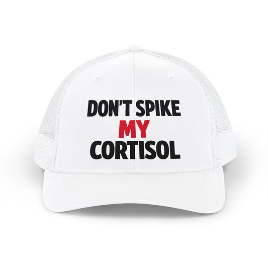 Adjustable "Don’t Spike My Cortisol" Snapback Pre-curved Cap