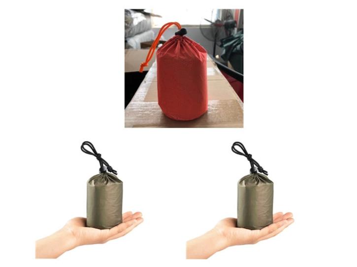 Stay prepared for unexpected outdoor situations with the Aluminum Film Emergency Sleeping Bag & Reflective Tent. Made with durable aluminum film, this product is designed to provide warmth and shelter in emergency situations.