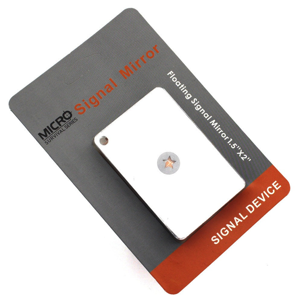 The Rescue Multifunctional Signal Mirror is an ideal item to add to your emergency kit. With high-quality reflectivity and a durable design, this signal mirror can help you to send rescue signals at a distance and assists in location rescue efforts. Its multifunctionality also makes it a great choice for hiking, camping, and other outdoor activities.