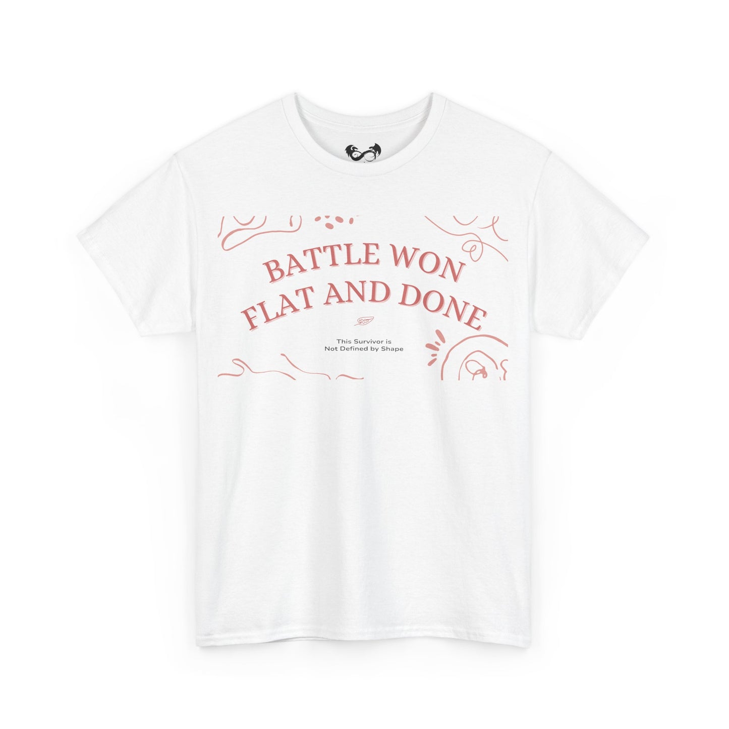 The Battle Won, Flat and Done Heavy Cotton Tee is the ultimate combination of style and comfort. Made with high-quality heavy cotton, this tee is durable and soft to the touch. Perfect for everyday wear or a night out, you'll always feel confident and ready to take on the day in this stylish tee.