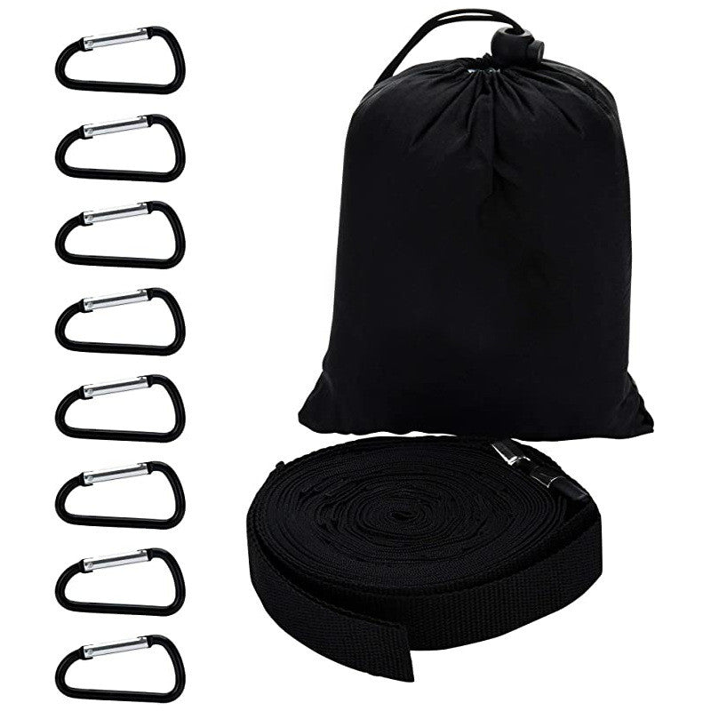 amping Storage Lanyard Clothesline. With 27 rope-covered metal clips, you can easily and securely attach items like towels, hats, gloves and more while camping or outdoors.