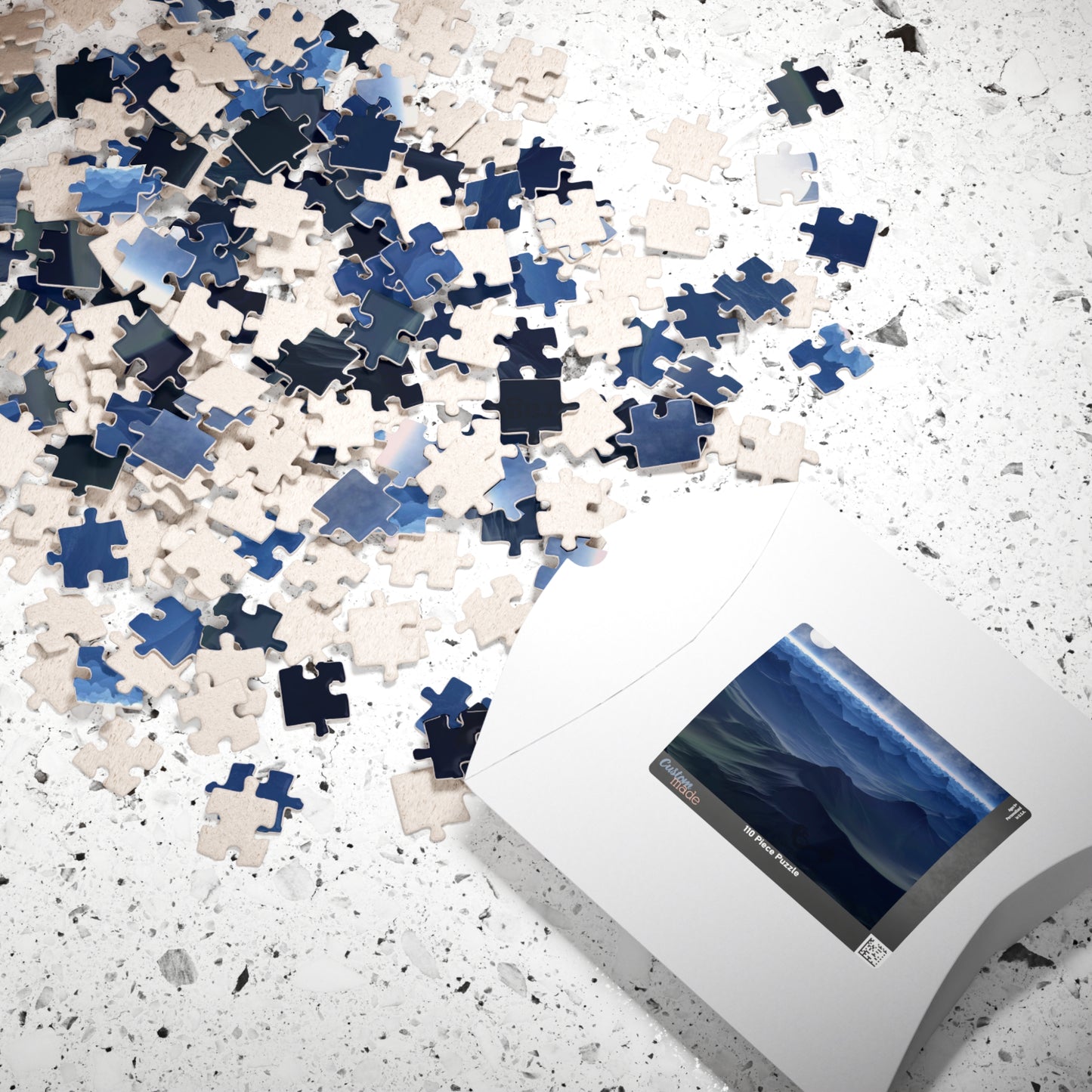 Experience the beauty of the night sky with our Blue Moon Landscape Puzzle. With 110 to 1014 pieces, this puzzle will challenge and delight any puzzle enthusiast. Piece together a stunning landscape with a breathtaking blue moon as the centerpiece.