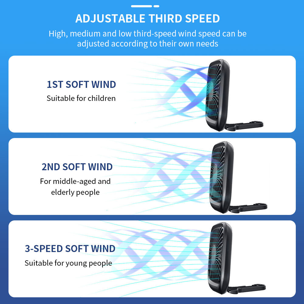 The Quiet Rear Seat Fan features a rechargeable battery and quiet motor that won't distract you while driving. Enjoy a comfortable ride on your road trips! Keep those back seat passengers cool during that sizzling hot summer heat.