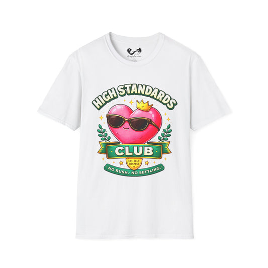High Standards Club Single Adults Lightweight Comfortable Tee