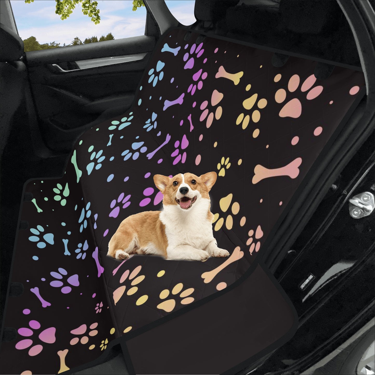 Travel in style with your furry best friend with our Colorful Car Dog Seat Covers! These seat covers will keep the backseat clean and dog hair-free, so you won't have any doggone worries as you hit the road.