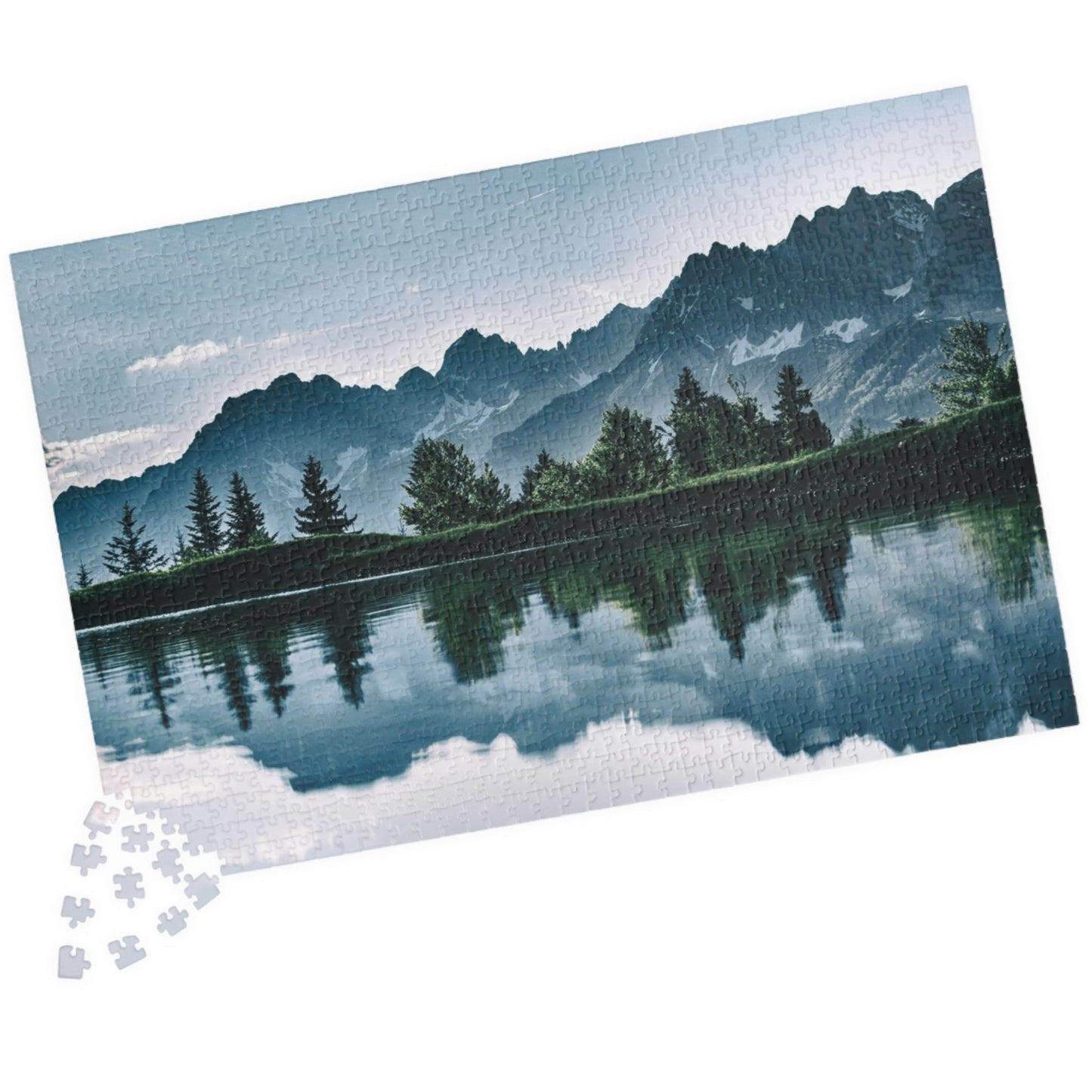 Unleash your inner artist with our Island of Trees Puzzle. This high-quality jigsaw puzzle, available in 110 to 1014 pieces, depicts a tranquil island surrounded by a lush forest. Take a break from the hustle and bustle of daily life and immerse yourself in the beauty of nature with this luxurious and exclusive puzzle.