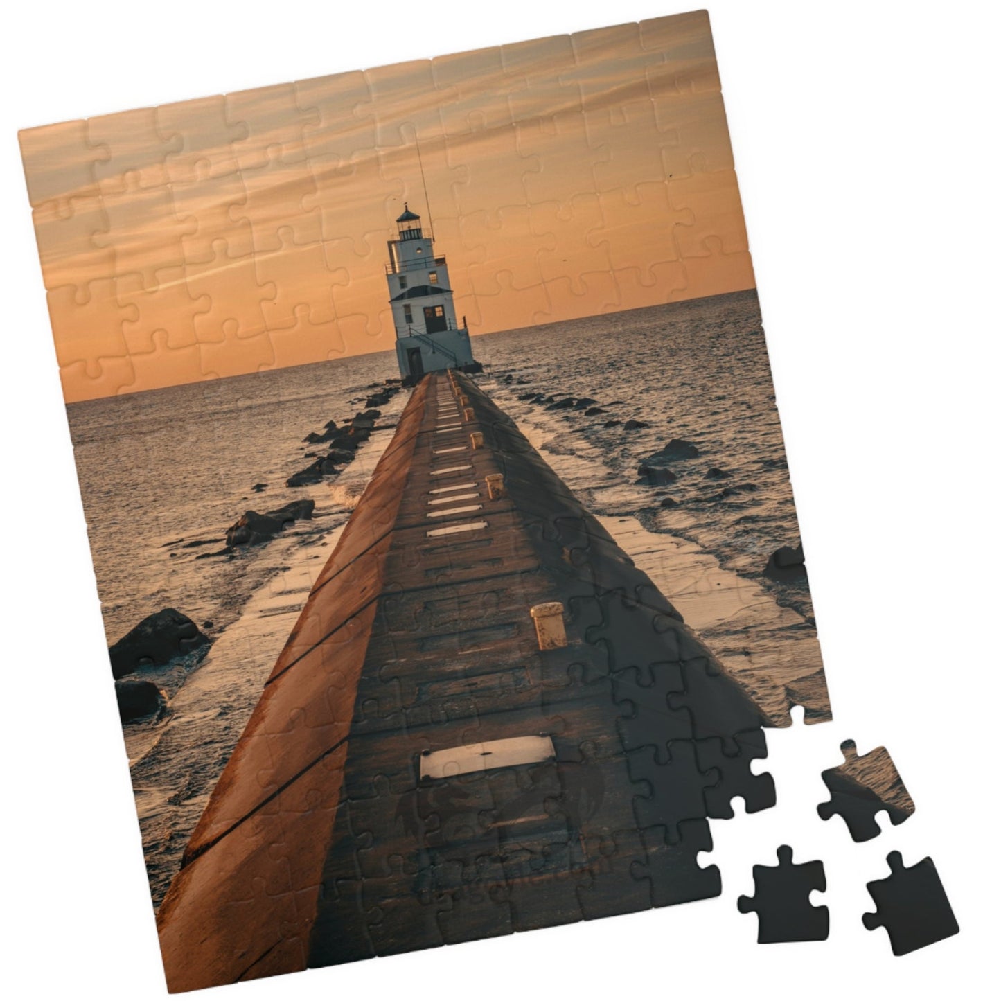 Create a serene and meditative atmosphere with our Light House Pathway Puzzle. Each piece is carefully crafted to fit together, revealing a stunning lighthouse pathway scene. With 110 to 1014 pieces, this premium puzzle will provide hours of relaxation and satisfaction. Perfect for puzzle enthusiasts and art lovers alike.