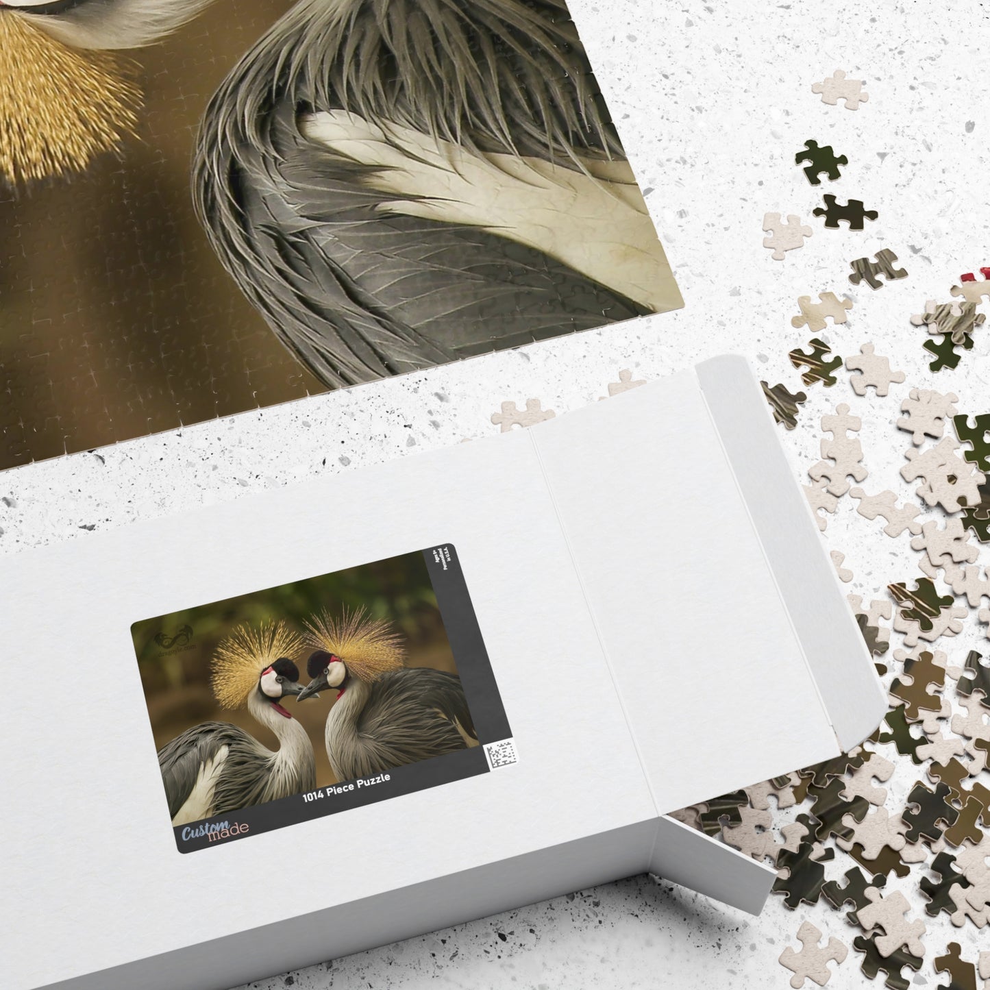 Discover the beauty of East Africa with our Crowned Crane Puzzle! Featuring 110 to 1014 pieces, this puzzle showcases the stunning East African Crowned Crane in all its glory. Piece by piece, you'll be amazed by the intricate details and vibrant colors of this majestic bird. Perfect for puzzle enthusiasts and nature lovers alike!