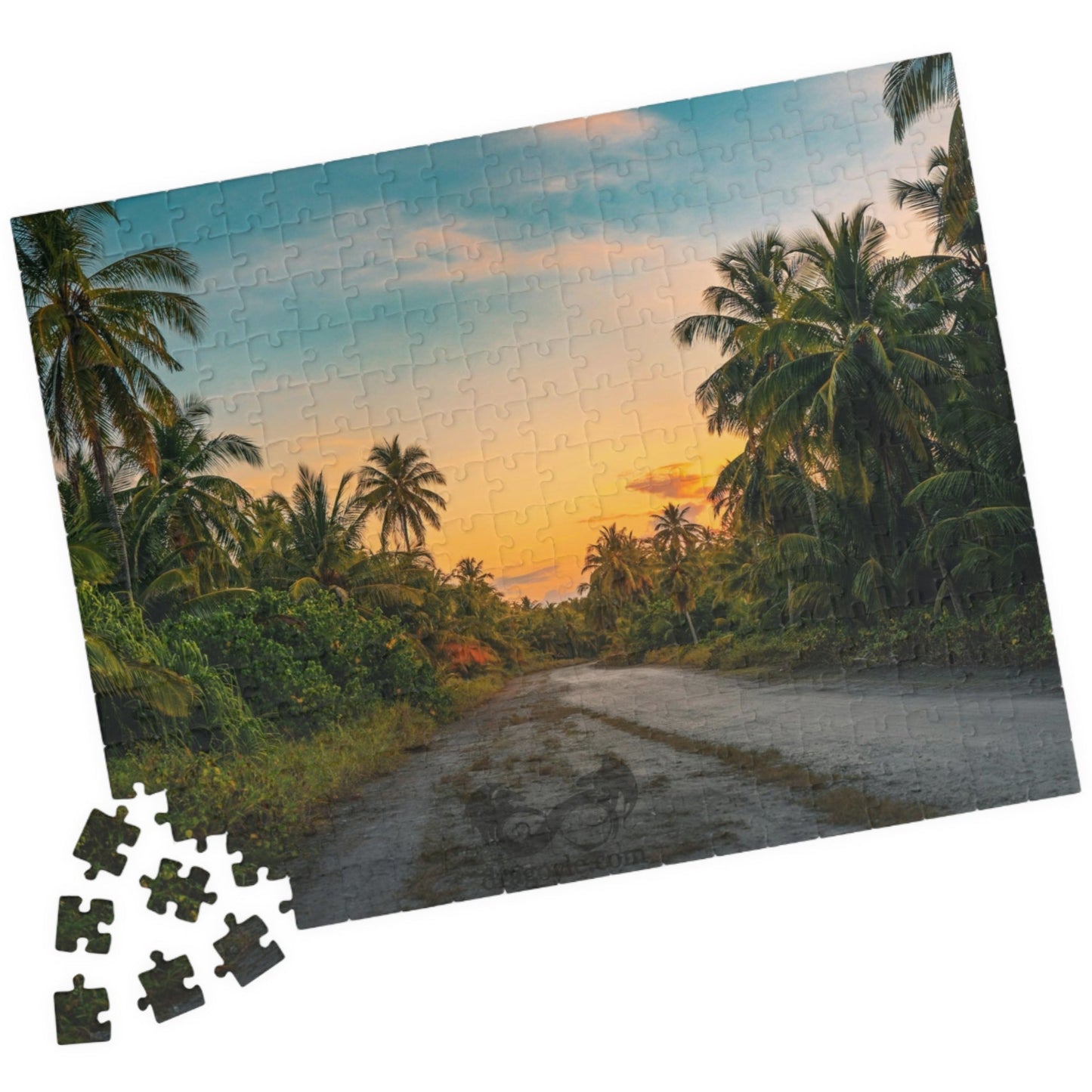 Tropical Landscape at Dusk Puzzle - 110 to 1014 Pieces