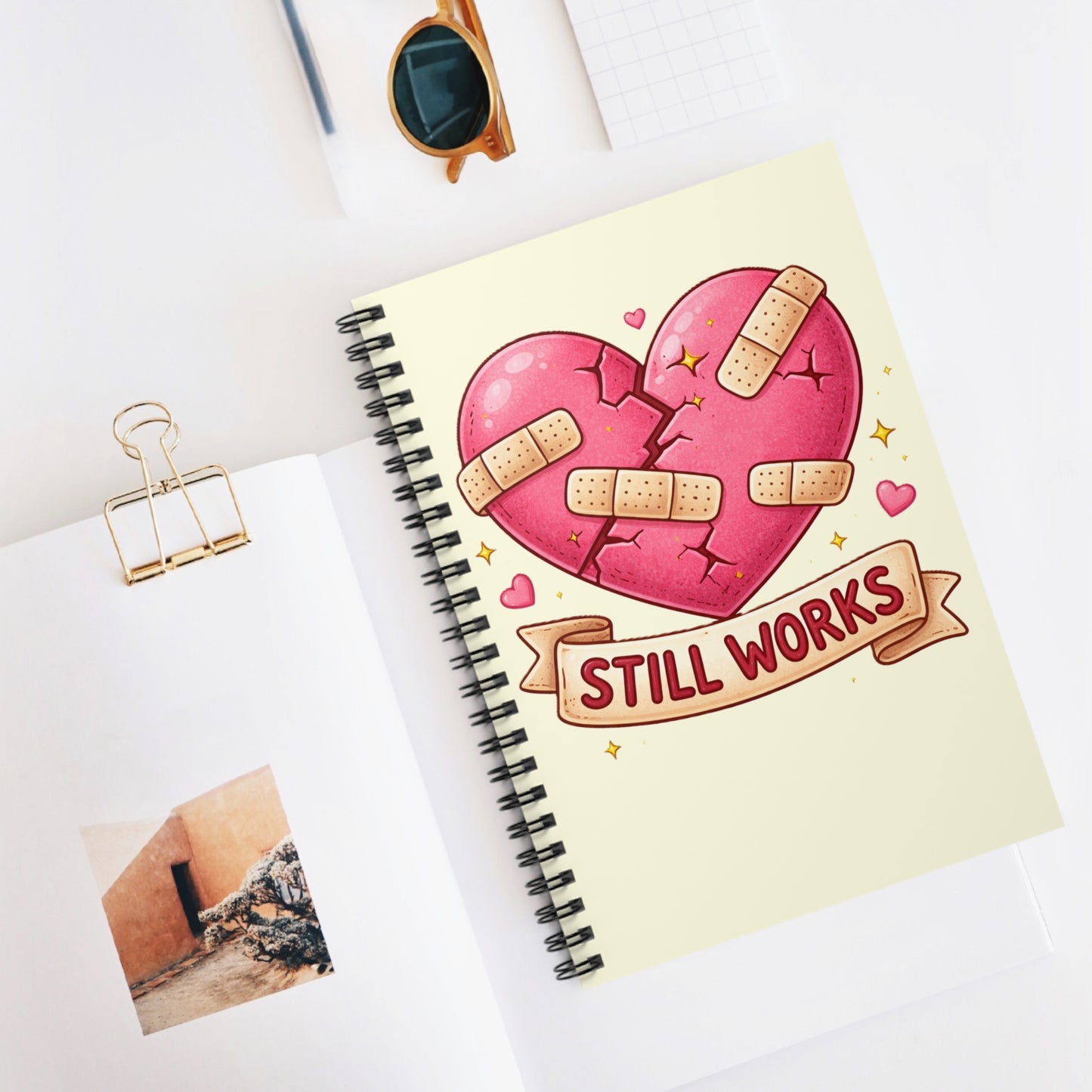 My Broken Heart Still Works Spiral Journal