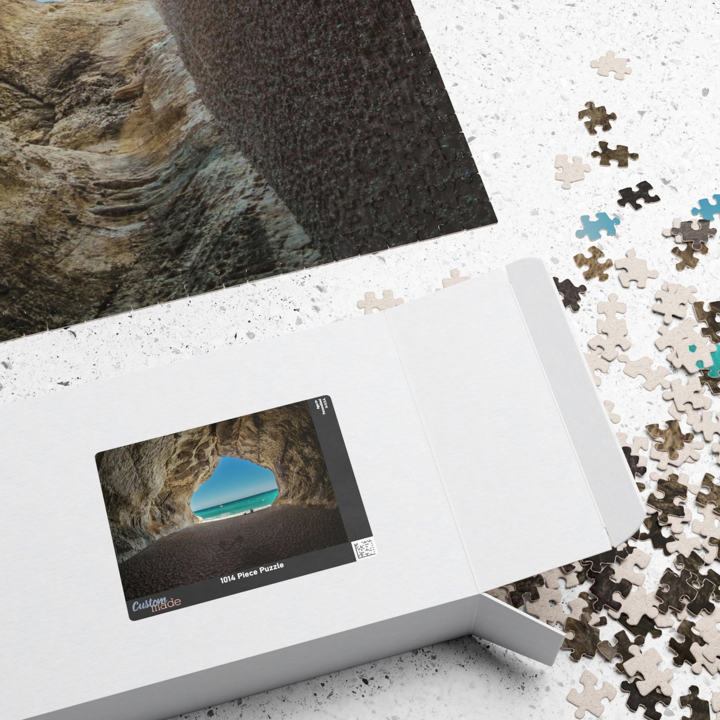 Unleash your inner adventurer with our Cave At The Beach puzzle! This quirky puzzle features 110 to 1014 pieces that will challenge and entertain you for hours. Escape to the beach and get lost in the beautiful and mysterious cave depicted in this puzzle.