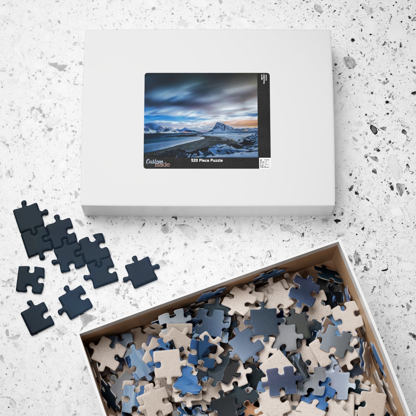 Indulge in the ultimate luxury with our Frozen Mountain Lake Puzzle. With 110 to 1014 pieces, this puzzle features a breathtaking mountain lake scene that will transport you to a serene world of nature. Perfect for challenging your mind and creating a stunning piece of art.
