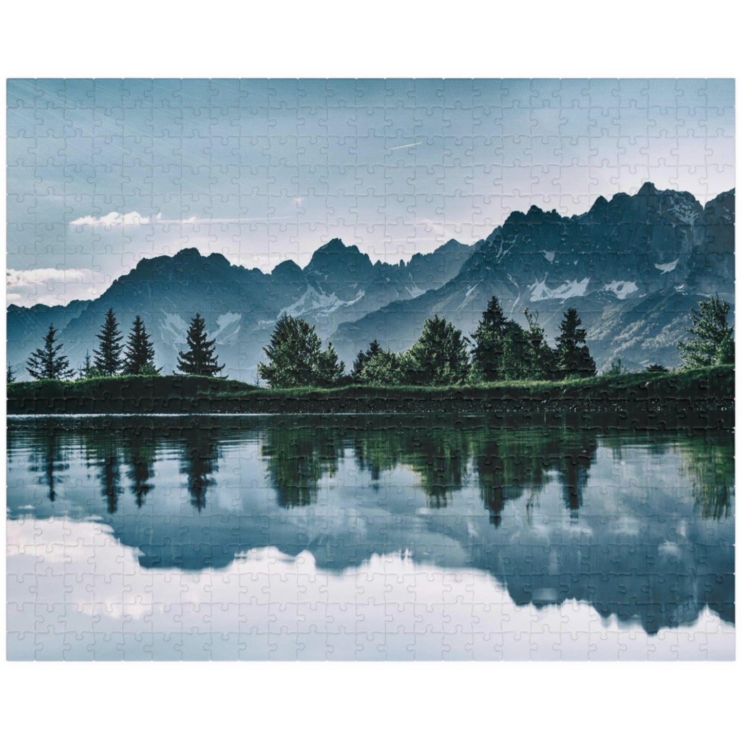 Unleash your inner artist with our Island of Trees Puzzle. This high-quality jigsaw puzzle, available in 110 to 1014 pieces, depicts a tranquil island surrounded by a lush forest. Take a break from the hustle and bustle of daily life and immerse yourself in the beauty of nature with this luxurious and exclusive puzzle.