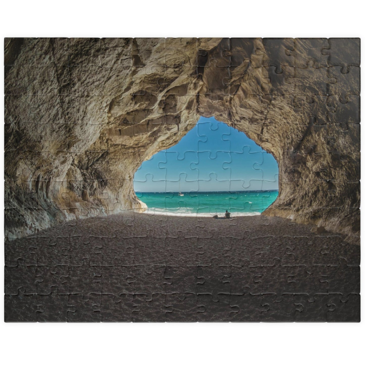 Unleash your inner adventurer with our Cave At The Beach puzzle! This quirky puzzle features 110 to 1014 pieces that will challenge and entertain you for hours. Escape to the beach and get lost in the beautiful and mysterious cave depicted in this puzzle.