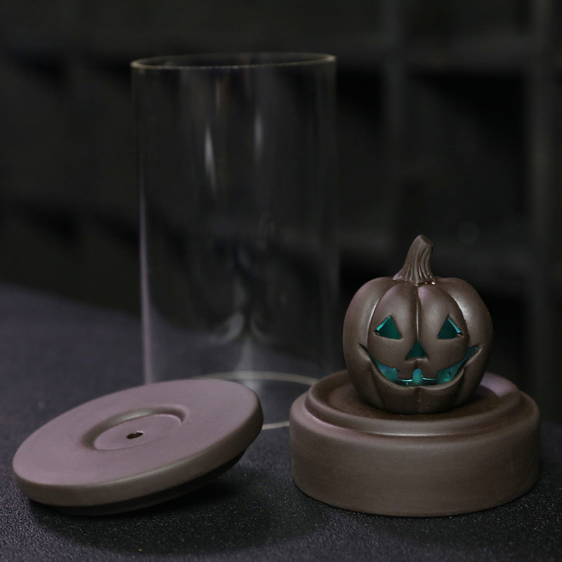 Elevate your Halloween ambiance with the Halloween Pumpkin Backflow Incense Burner. Crafted to create a mesmerizing smoke waterfall effect, it transforms your favorite incense cones into a captivating display.