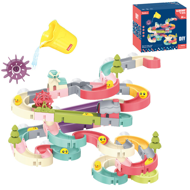 a982e2f71063f10eff93d88110c29857 Unleash your child's creativity and imagination with our DIY Educational Water Assembly Track Toy! This hands-on toy offers endless opportunities for learning and exploration as they build and design their own water track. Let their curiosity flow and watch as they discover the wonders of fluid mechanics and problem-solving skills.