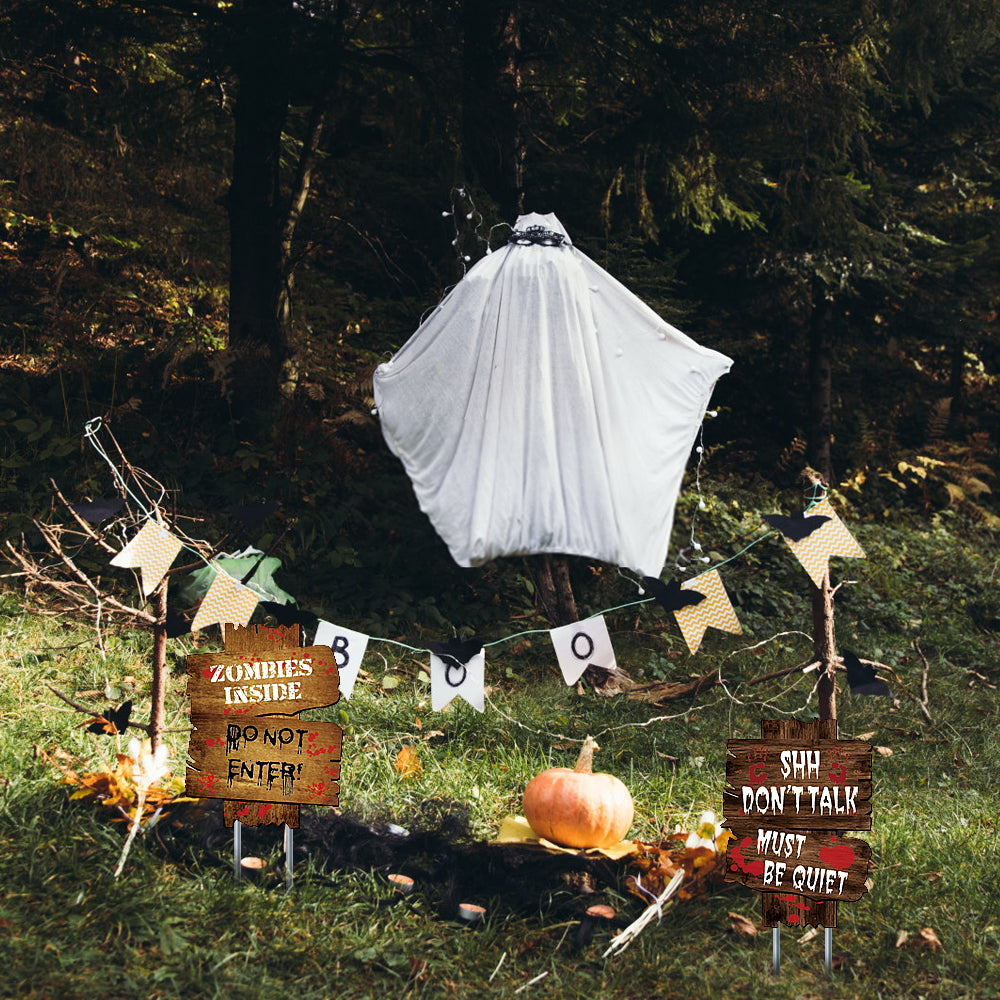 Package Includes: Your choice of sign and 2 metal stakes