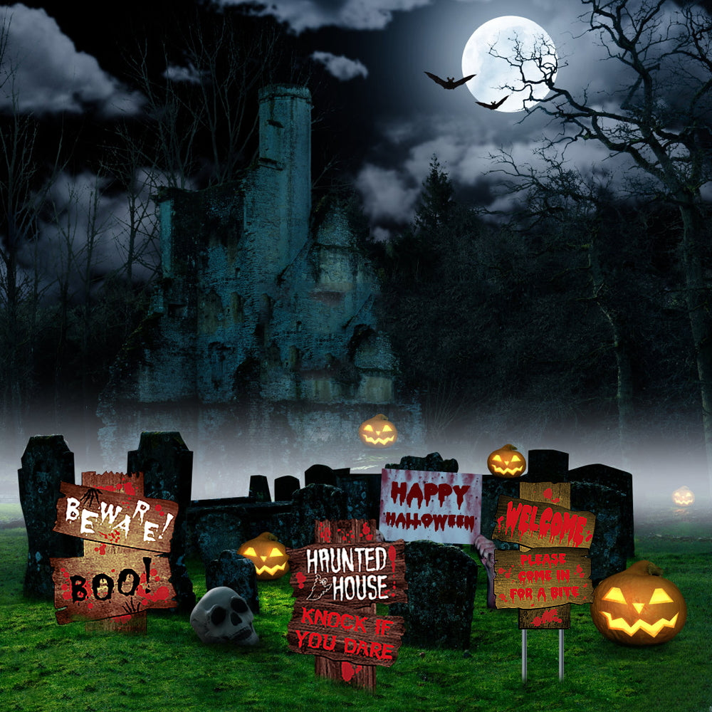 Package Includes: Your choice of sign and 2 metal stakes