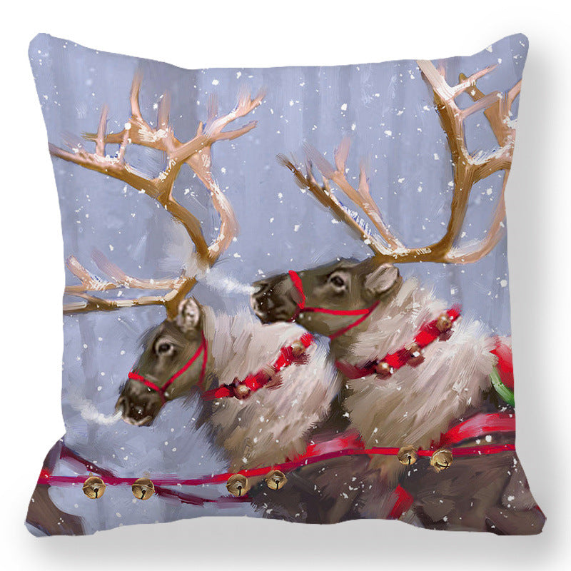 c50df3ff0acf6242ac41200f9b440697 Transform your living space into a luxurious holiday wonderland with our Christmas Oil painting Peach Skin Plush Pillowcase. Made from premium materials, this pillowcase features a stunning oil painting design that adds an elegant touch to any room.