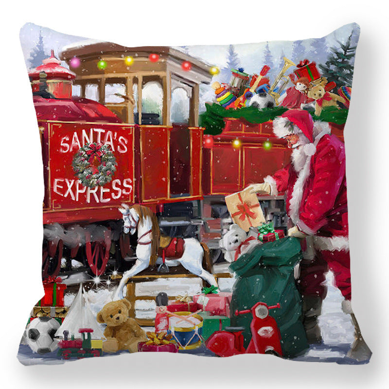 564c3ec1c51e881df978af72fabbe7c7 Transform your living space into a luxurious holiday wonderland with our Christmas Oil painting Peach Skin Plush Pillowcase. Made from premium materials, this pillowcase features a stunning oil painting design that adds an elegant touch to any room.