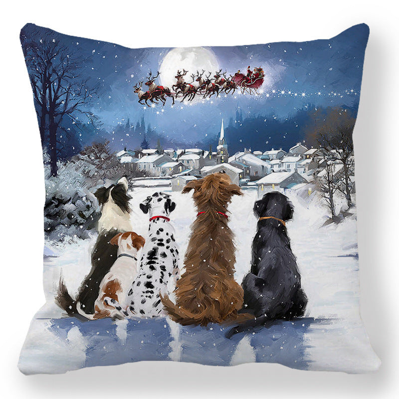 cb60c9beff5d2ade8b82ccff78e86730 Transform your living space into a luxurious holiday wonderland with our Christmas Oil painting Peach Skin Plush Pillowcase. Made from premium materials, this pillowcase features a stunning oil painting design that adds an elegant touch to any room.