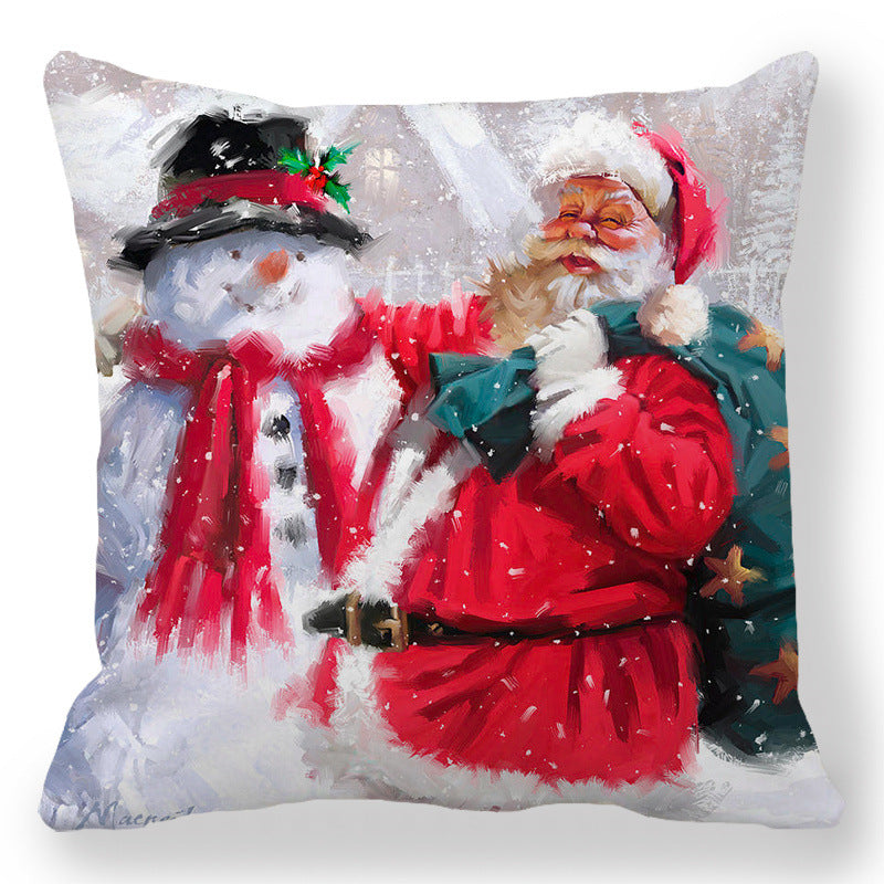090d543df55c897ad6a384ce9d2153e0 Transform your living space into a luxurious holiday wonderland with our Christmas Oil painting Peach Skin Plush Pillowcase. Made from premium materials, this pillowcase features a stunning oil painting design that adds an elegant touch to any room.