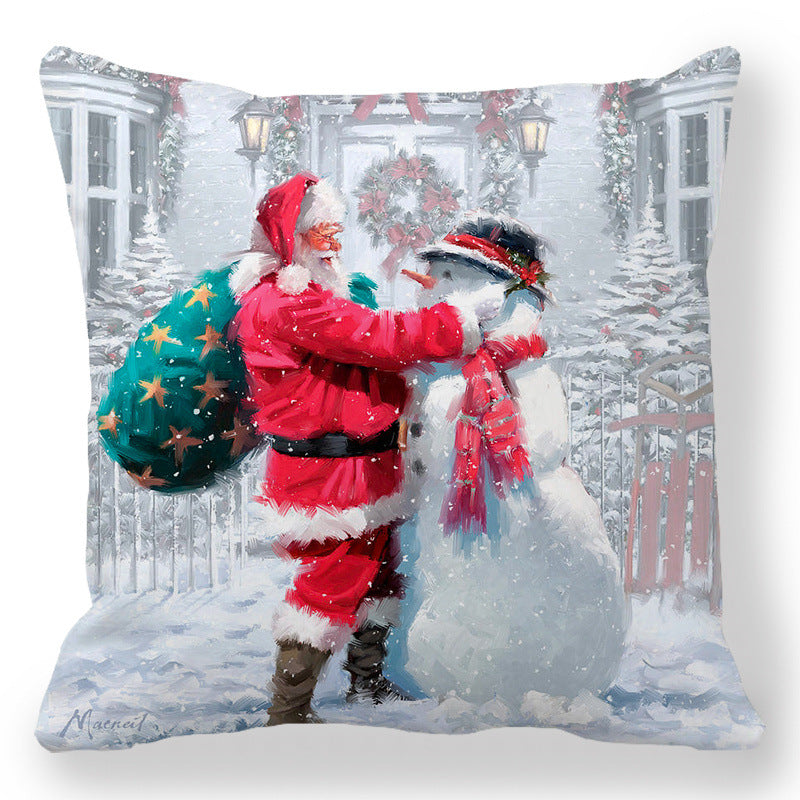13d5b1dbbe6d2406b40266b9c142e32b Transform your living space into a luxurious holiday wonderland with our Christmas Oil painting Peach Skin Plush Pillowcase. Made from premium materials, this pillowcase features a stunning oil painting design that adds an elegant touch to any room.